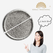 5 Inch Rubbing Round Stone for Turmeric or Sandalwood | Skin tan Removal