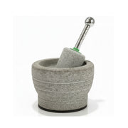 Kerala Traditional Attukal Stone Masher with Steel Handle - 1.25 Liter