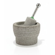 Kerala Traditional Attukal Stone Masher with Steel Handle - 1.25 Liter